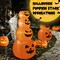 Costway 8FT Halloween Inflatable Stacked Pumpkins Blow-up Holiday Decoration w/ LED Lights